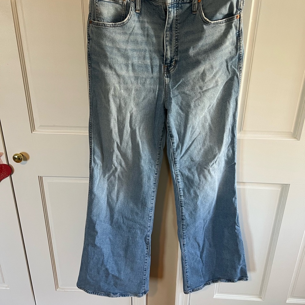 Women's Light Blue Flared Jeans